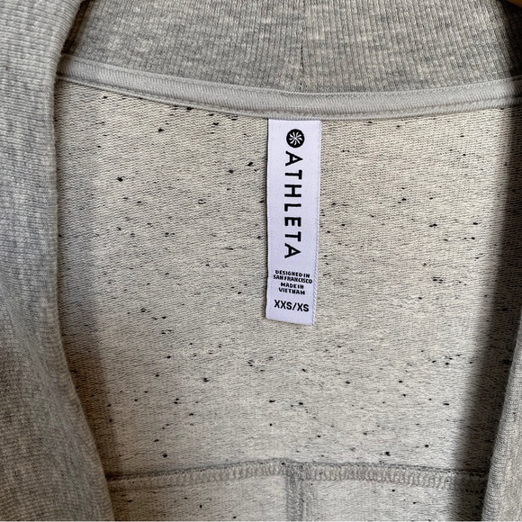 🎉NWOT Athleta Lotus Wrap Textured Cardigan, Women’s Size XXS/XS, Heather … - Picture 3 of 6